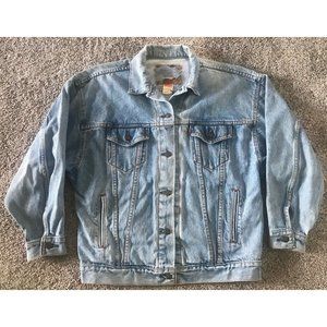 Vintage 90's Mens Medium Levis Type III Denim Trucker Jean Jacket USA Made